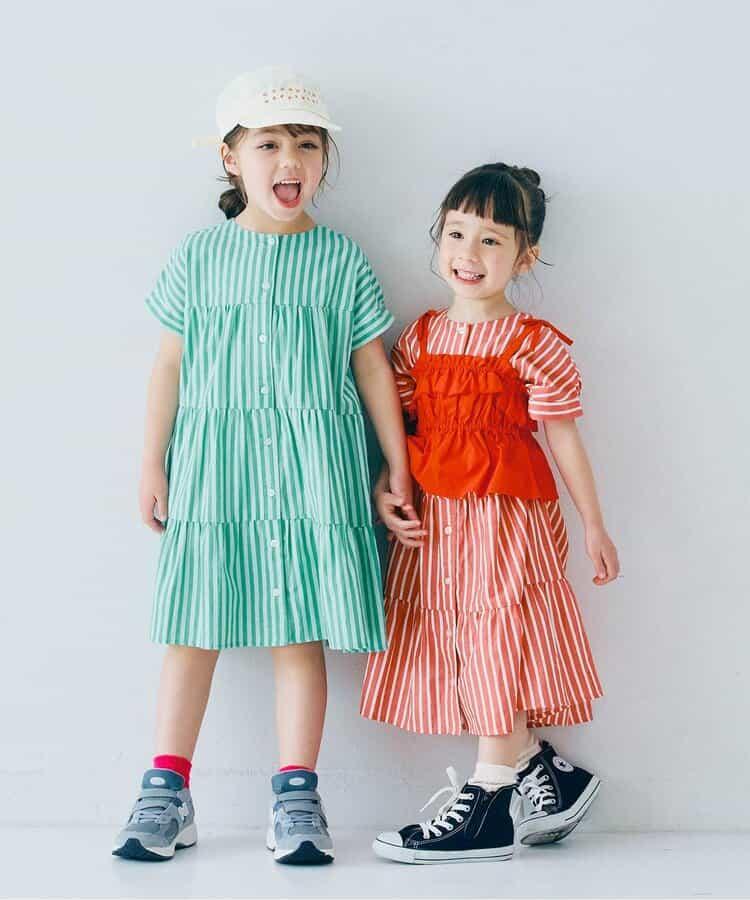 荷葉邊背心＆上衣套裝