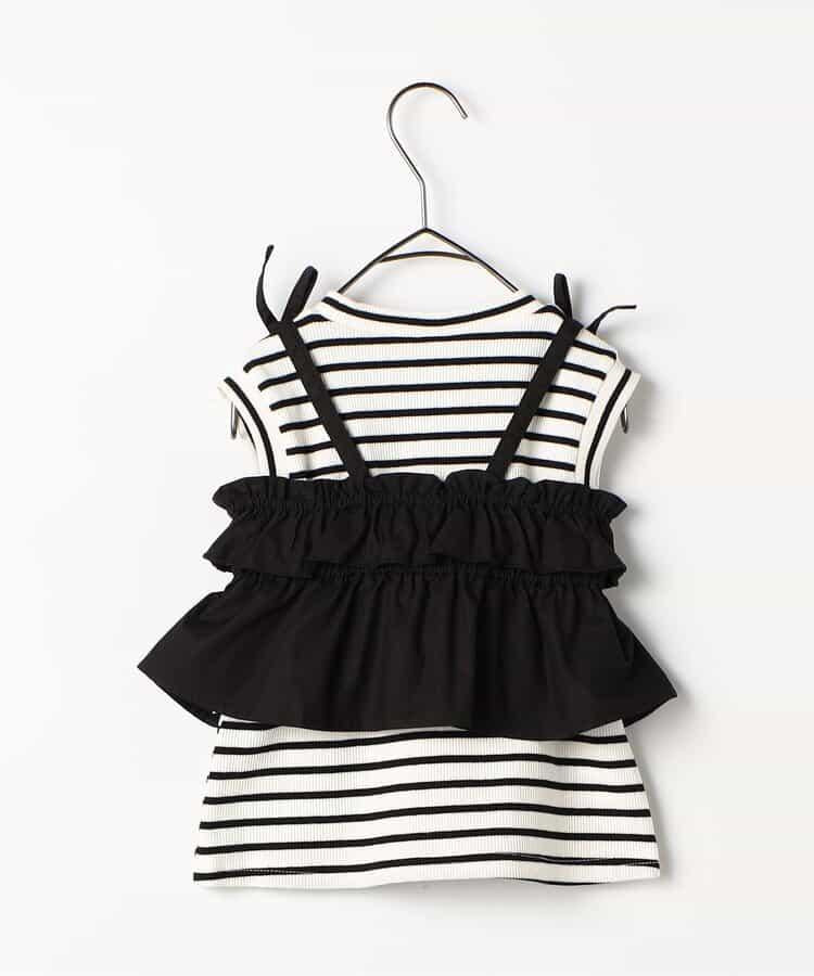 荷葉邊背心＆上衣套裝