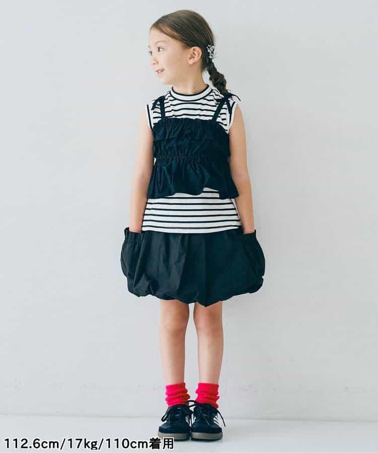 荷葉邊背心＆上衣套裝