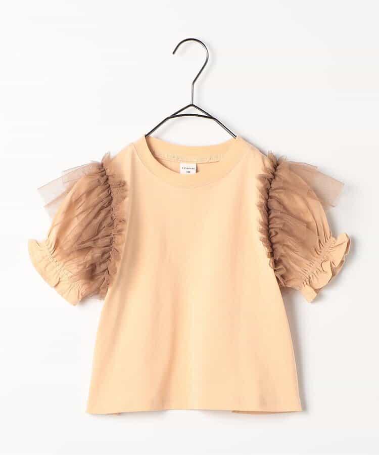【連衣裙】蓬鬆荷葉邊泡泡袖T恤