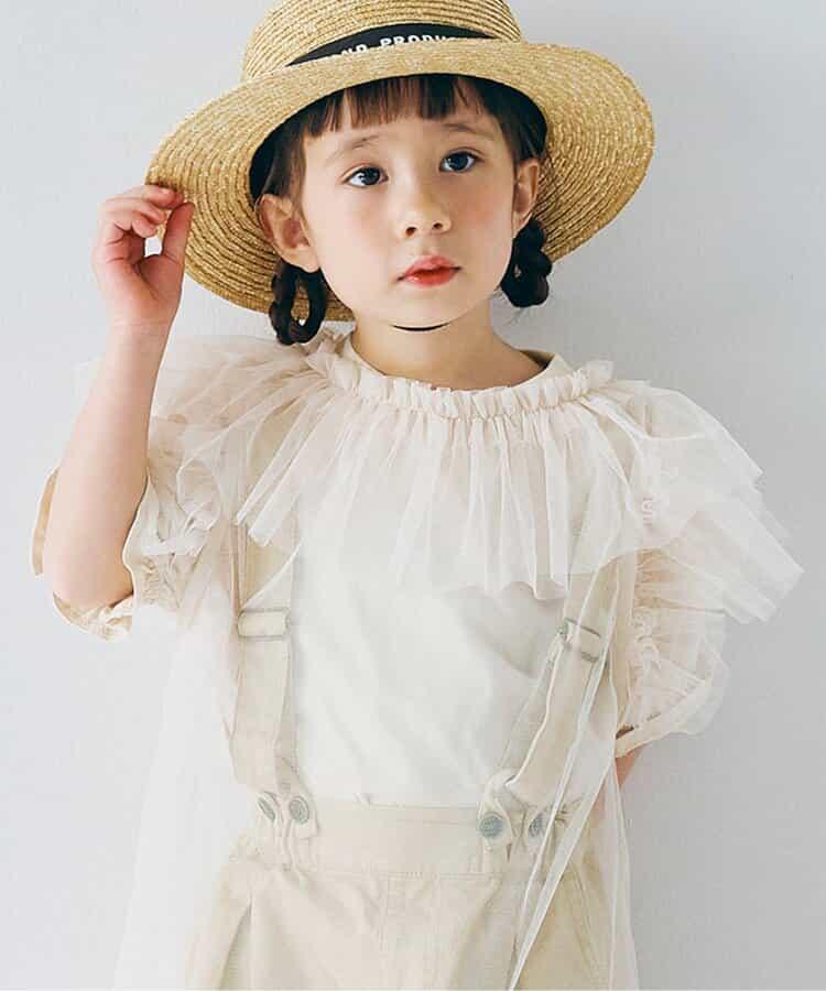 【連衣裙】蓬鬆荷葉邊泡泡袖T恤