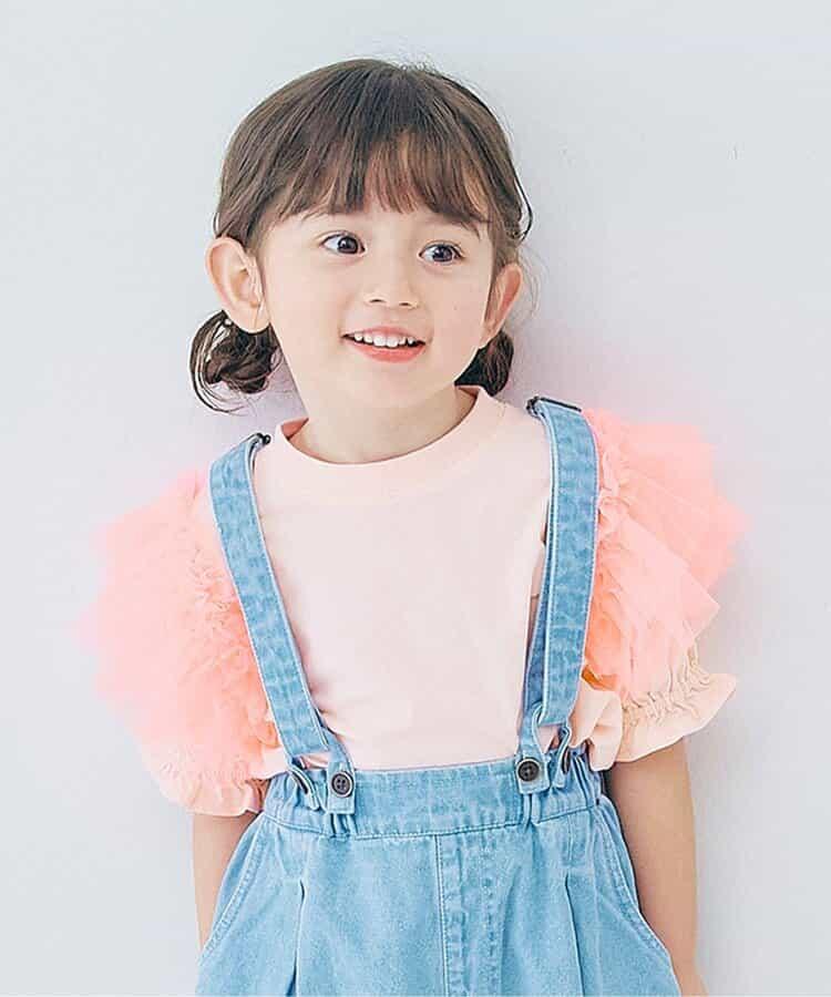 【連衣裙】蓬鬆荷葉邊泡泡袖T恤