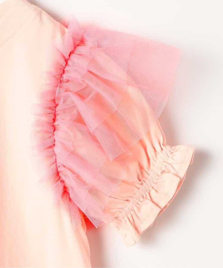 【連衣裙】蓬鬆荷葉邊泡泡袖T恤