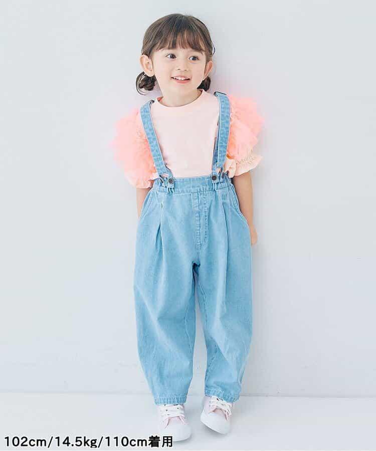 【連衣裙】蓬鬆荷葉邊泡泡袖T恤