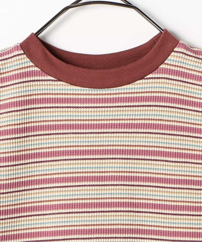 【鏈接】多色條紋格子針織上衣_套裝搭配款