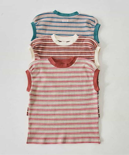 【鏈接】多色條紋格子針織上衣_套裝搭配款