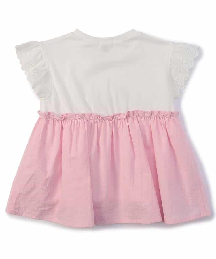 【連衣裙】繡花拼接上衣