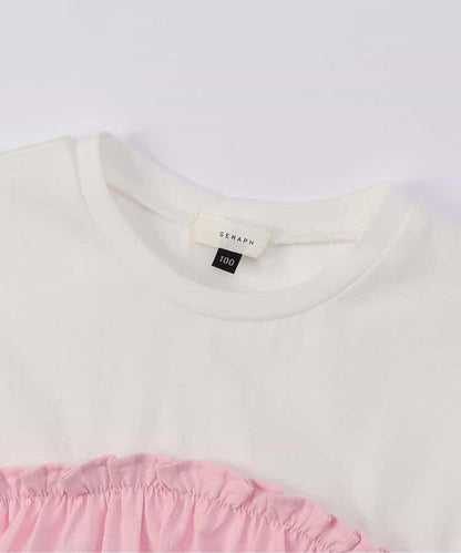 【連衣裙】繡花拼接上衣