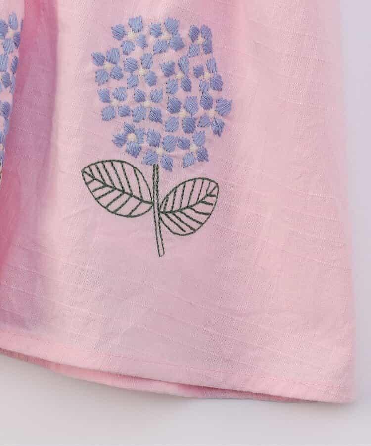 【連衣裙】繡花拼接上衣