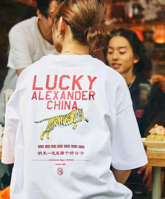 LUCKY ALEXANDER CHINA  大號剪裁 背面印花 圓領T恤