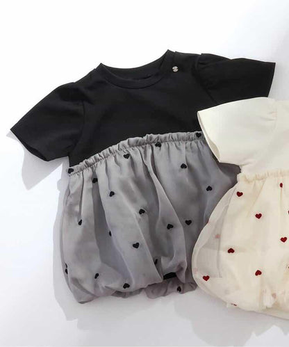 心形刺繡氣球接頭上衣