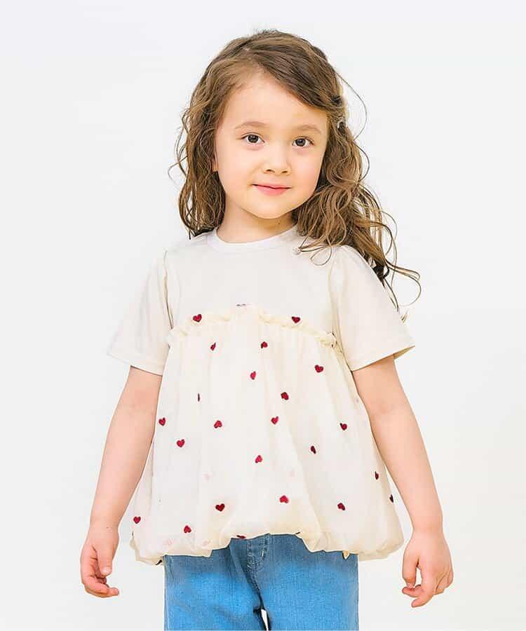 心形刺繡氣球接頭上衣