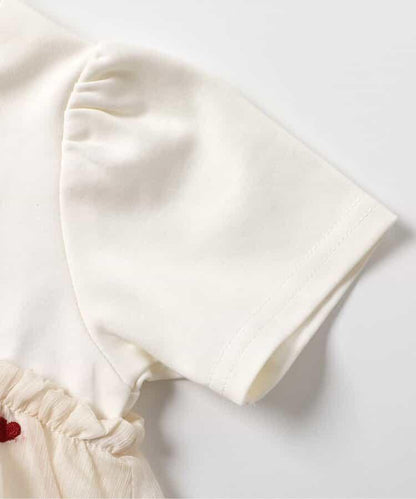 心形刺繡氣球接頭上衣