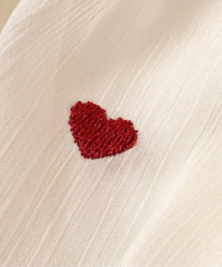 心形刺繡氣球接頭上衣