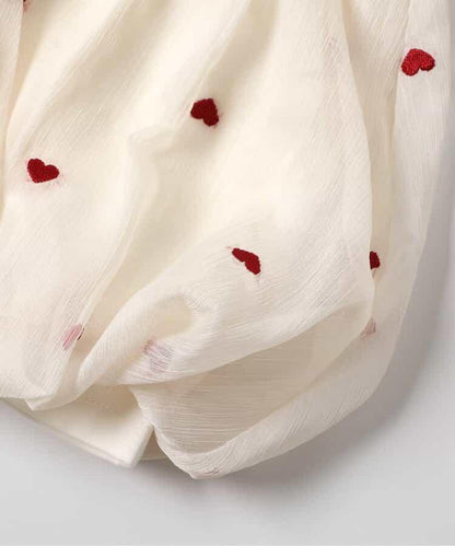 心形刺繡氣球接頭上衣