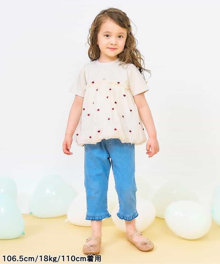 心形刺繡氣球接頭上衣