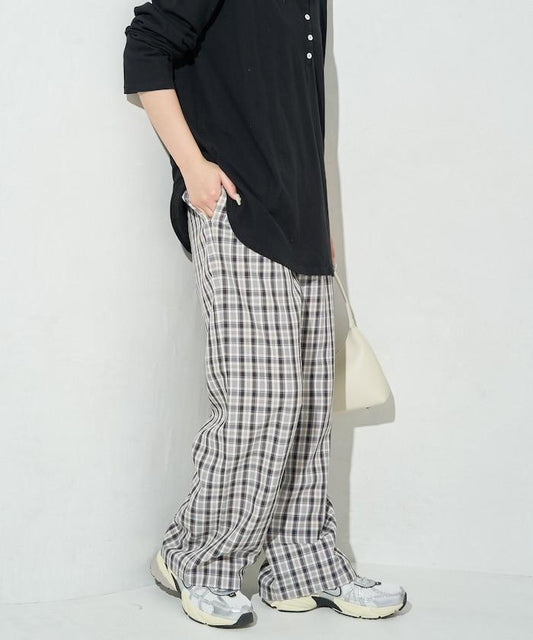 格紋休閒褲