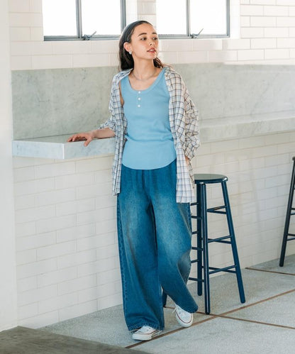 華夫格紋雙面穿背心