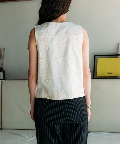 花卉刺繡馬甲