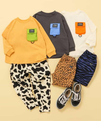 動物紋錐形褲 10分褲