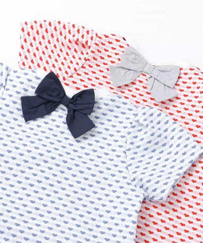 扇邊心形提花T恤