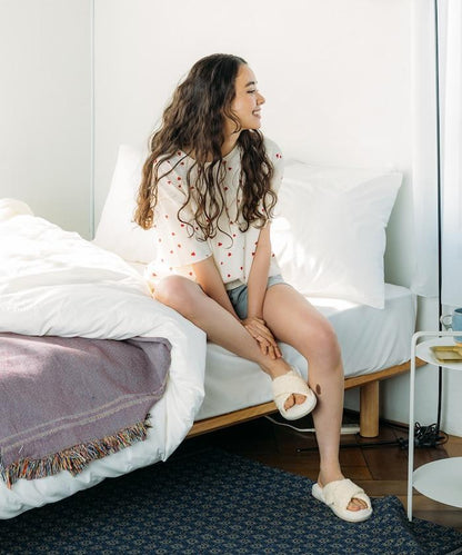 聯名重 心形T恤 純色短褲 室內套裝