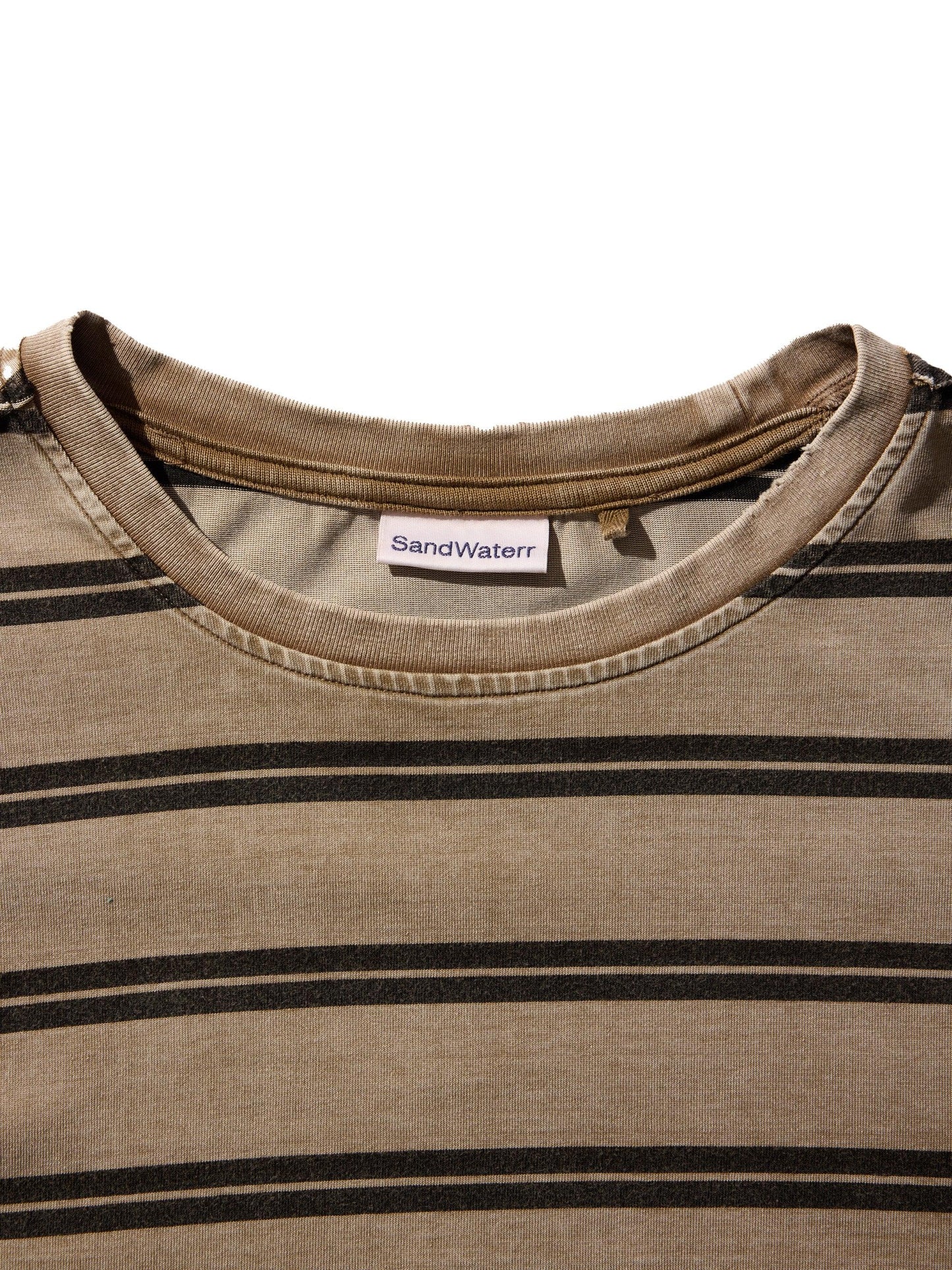 研究長袖T恤/棉邊針織衫