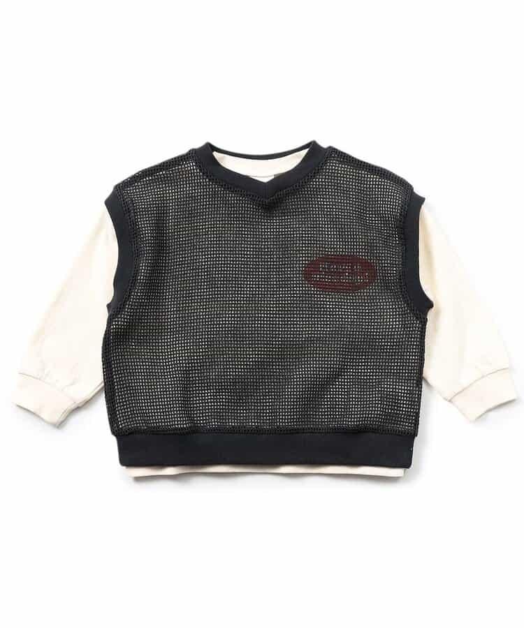 網眼背心2印花襯衫