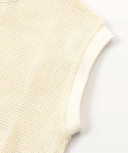 網眼背心2印花襯衫