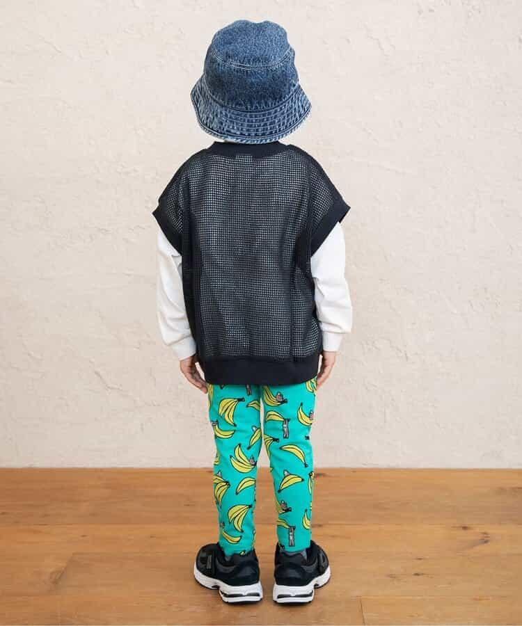 網眼背心2印花襯衫