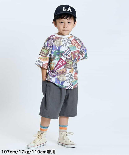 拼貼徽章圖案T恤