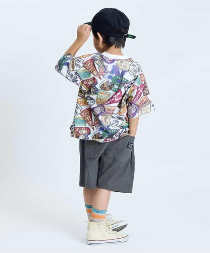 拼貼徽章圖案T恤