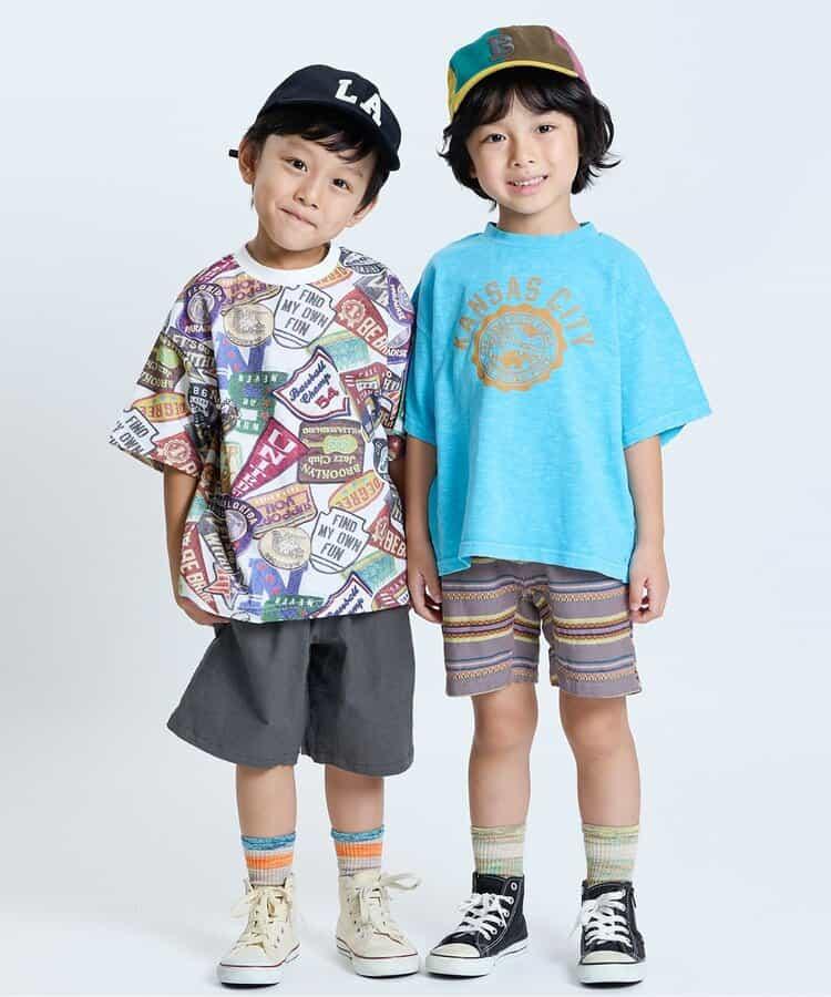 拼貼徽章圖案T恤