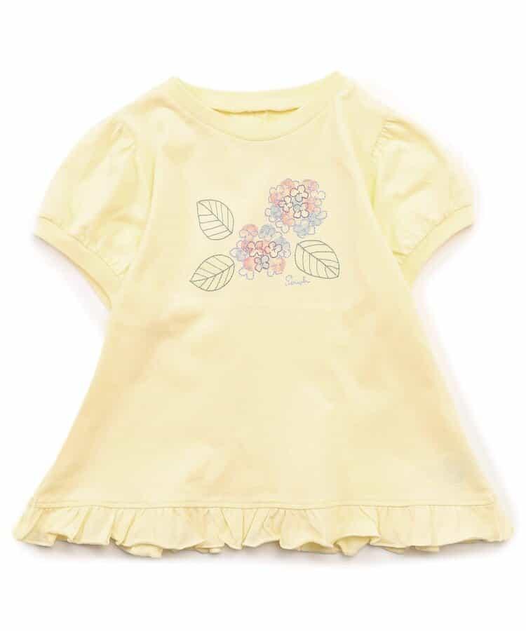 日常繡球花圖案T恤