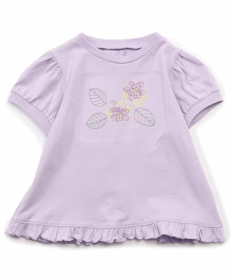 日常繡球花圖案T恤