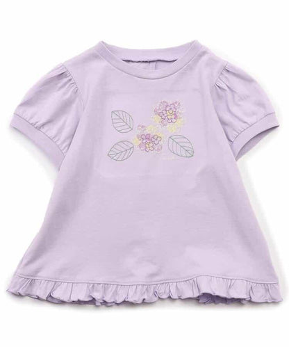 日常繡球花圖案T恤