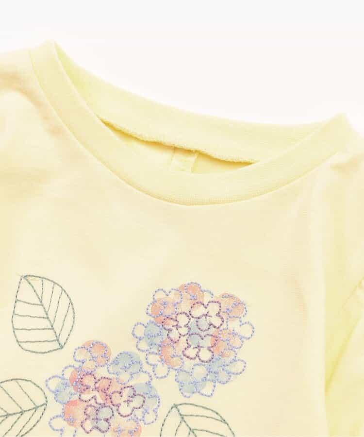 日常繡球花圖案T恤