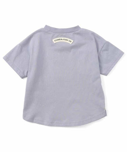 水果和蔬菜標誌刺繡＆強勁動物印花T恤