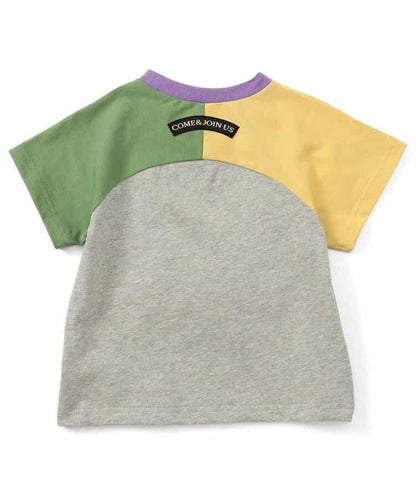 熊和獅子野餐午餐機關印花T恤