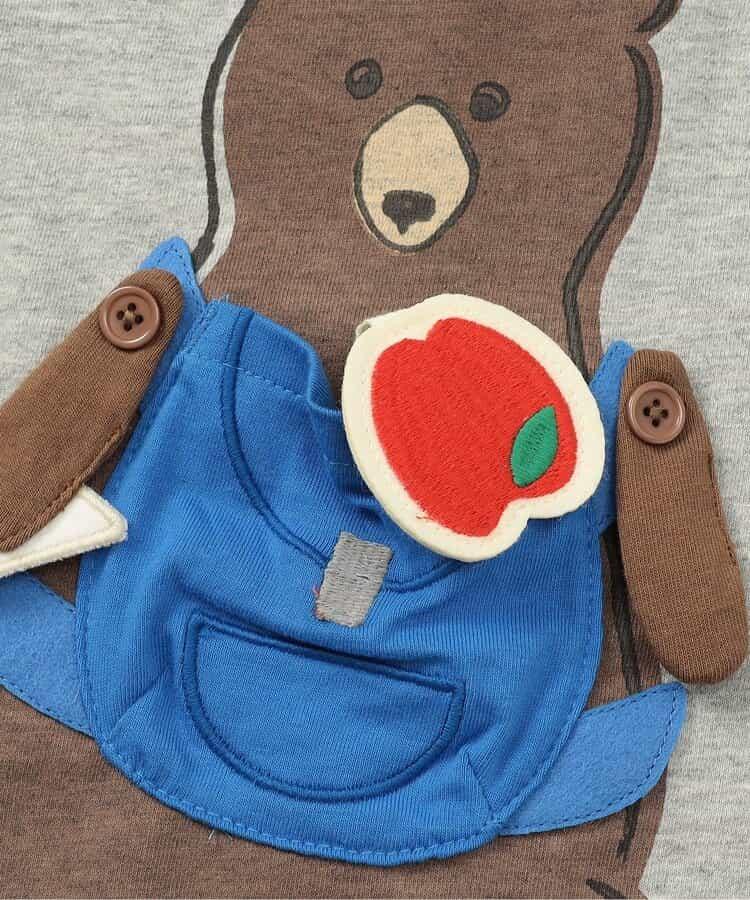 熊和獅子野餐午餐機關印花T恤