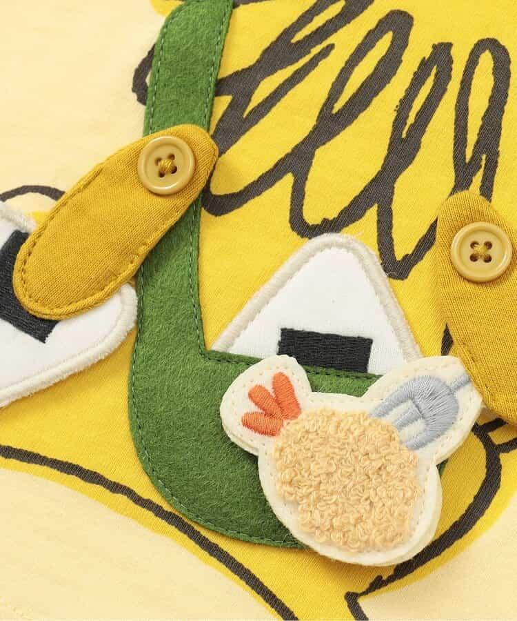 熊和獅子野餐午餐機關印花T恤