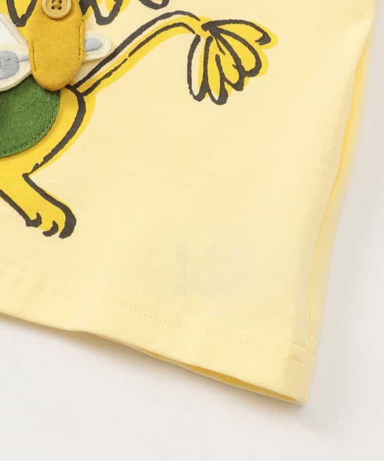 熊和獅子野餐午餐機關印花T恤