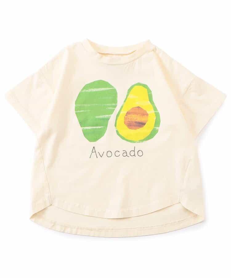 各種水果和蔬菜剪紙印花T恤