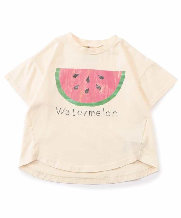 各種水果和蔬菜剪紙印花T恤