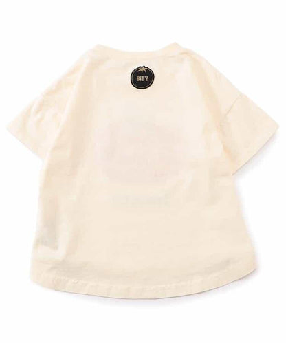 各種水果和蔬菜剪紙印花T恤