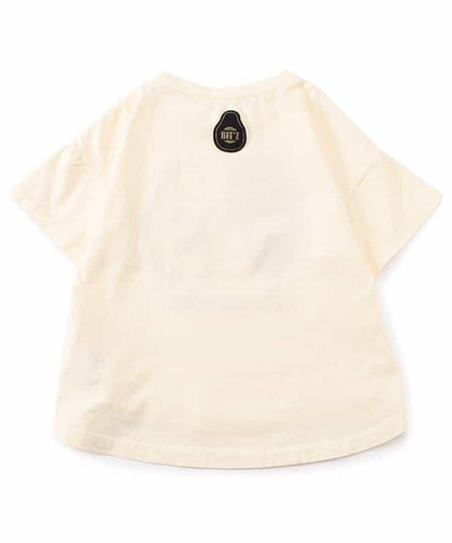 各種水果和蔬菜剪紙印花T恤