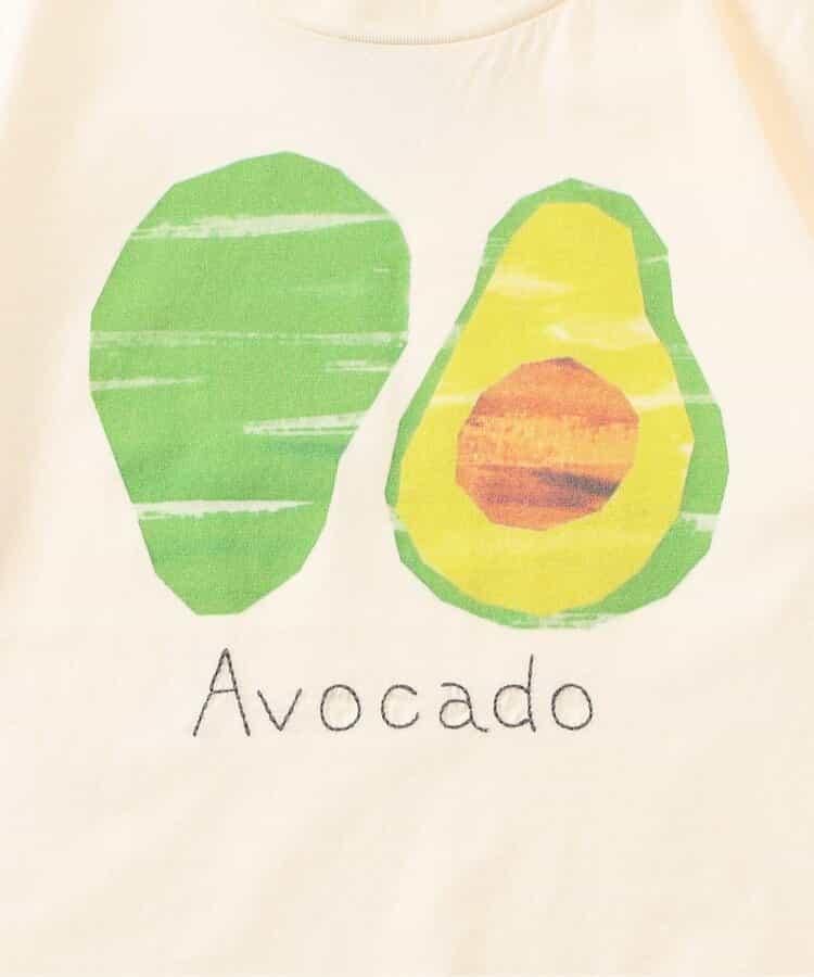 各種水果和蔬菜剪紙印花T恤