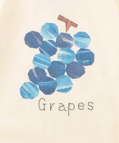 各種水果和蔬菜剪紙印花T恤