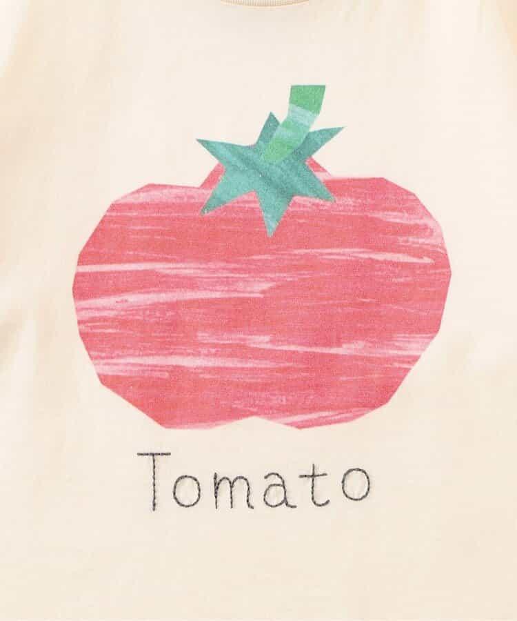 各種水果和蔬菜剪紙印花T恤