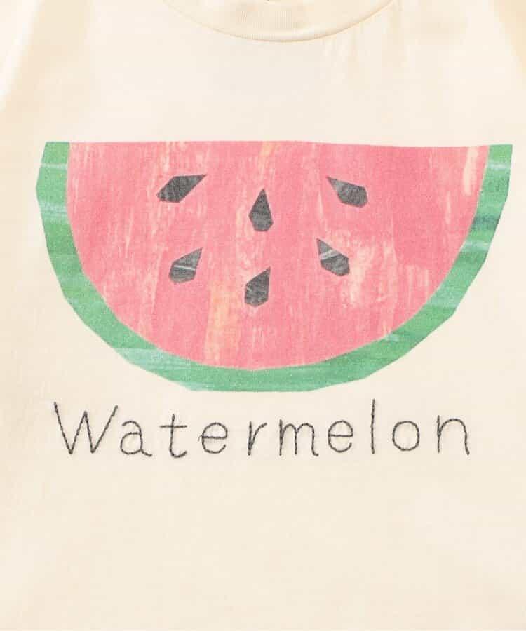 各種水果和蔬菜剪紙印花T恤